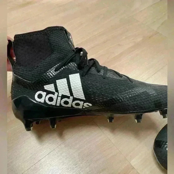 New Adidas Adizero 5-star 7.0 Football Cleats Black/White Size 8.5 - Picture 8 of 9